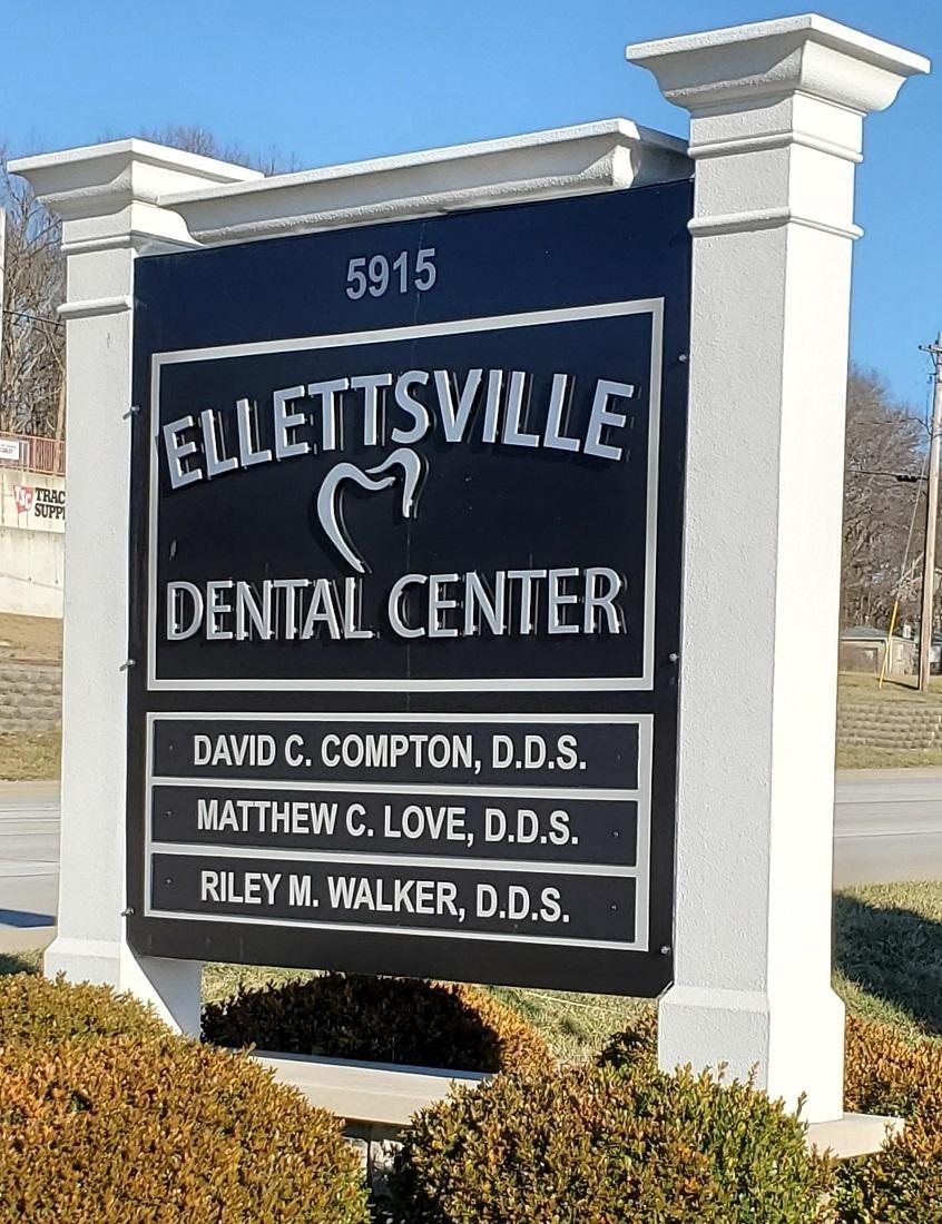 ellettsville dental center signage | dentist bloomington in